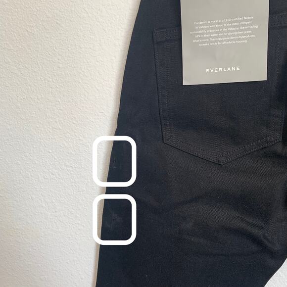 NWT Everlane Mid Rise Skinny Jean in Black - Picture 12 of 14